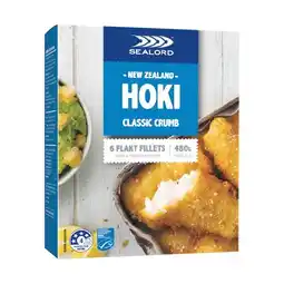 Woolworths Sealord Hoki Fish Fillets 450-480g offer