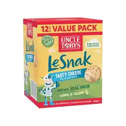 Woolworths Uncle Tobys Le Snak 264g Pk 12 offer