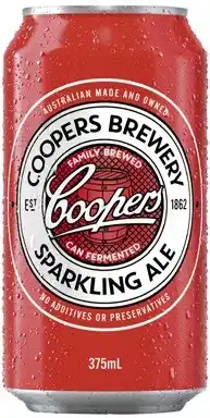 Coles Coopers Sparkling Ale Cans 6x375mL offer