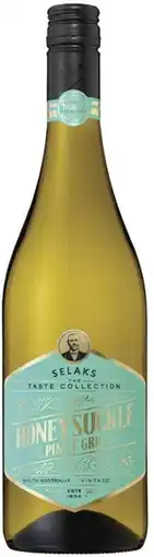 Coles Selaks Taste Collection Honeysuckle Pinot Gris offer