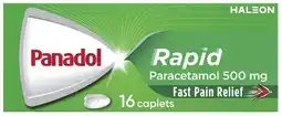 Coles Panadol Rapid Paracetamol Caplets 16 Pack^ offer