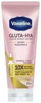 Coles NEW Vaseline Gluta-Hya Body Lotion 200mL offer