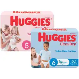 Woolworths Huggies Ultra Dry Nappies Pk 30-54 offer