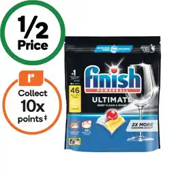 Woolworths Finish Ultimate Dishwasher Tablets Pk 46 offer