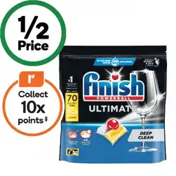 Woolworths Finish Ultimate Dishwasher Tablets Pk 70 offer