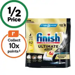 Woolworths Finish Ultimate Plus Dishwasher Tablets Pk 82 offer