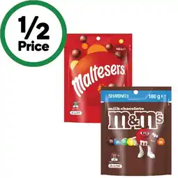 Woolworths Mars M&M’s 120-180g or Maltesers 120-140g offer