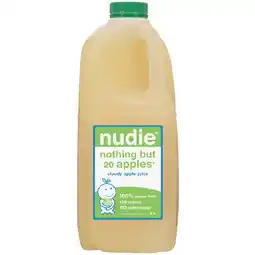 Woolworths Nudie 100% Apple Juice 2 Litre offer