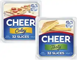 Coles Cheer Cheese Slices 500g offer