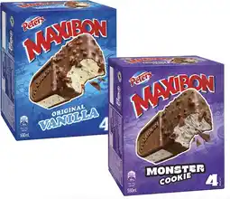 Coles Peters Maxibon 4 Pack 560mL offer