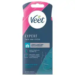Woolworths Veet Expert Face Wax Strips Pk 20 offer