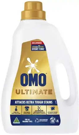 Coles Omo Ultimate Laundry Liquid 2 Litre offer