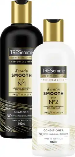 Coles Tresemmé Pro Collection Shampoo or Conditioner 500mL offer
