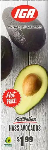 IGA australian avocados offer