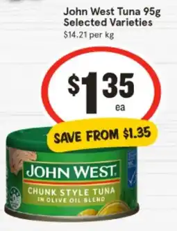 IGA John west chunk style tuna offer