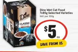 IGA Dine wet cat food offer