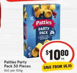 IGA Patties party offer