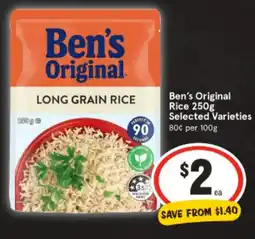 IGA Ben's original rice offer