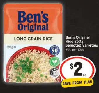 IGA Ben's original rice offer