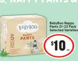 IGA Babyboo nappies, nappy pants & wipes offer