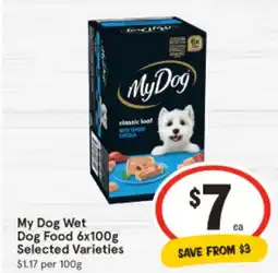 IGA My dog wet dog food offer