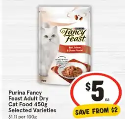 IGA Purina fancy feast adult dry cat food offer