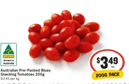 IGA Pre-packed bluey snacking tomatoes offer