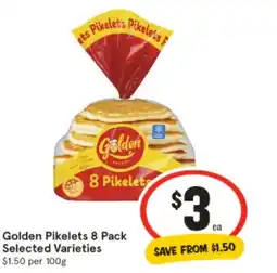 IGA Golden pikelets offer