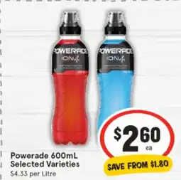 IGA Powerade ion4 offer