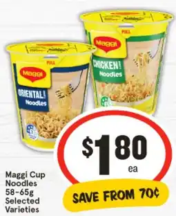 IGA Maggi cup noodles offer