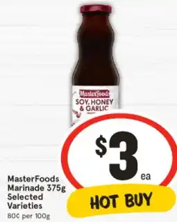 IGA Masterfoods marinade offer