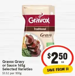 IGA Gravox gravy or sauce offer