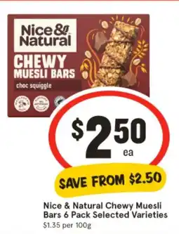 IGA Chewy muesli bars offer