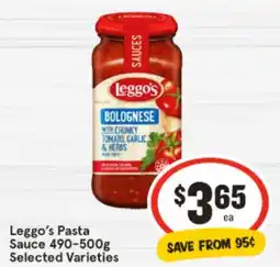 IGA Leggo's pasta offer