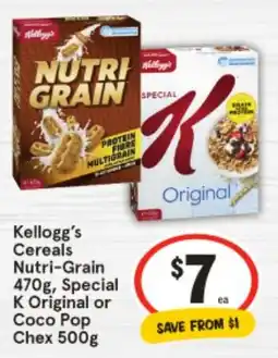 IGA Cereals nutri-grain offer