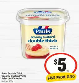 IGA Creamy custard double thick offer