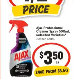 IGA Ajax professional cleaner spray offer