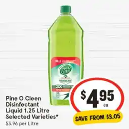IGA Pine o cleen disinfectant liquid offer
