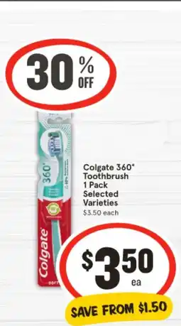IGA Colgate 360° toothbrush offer