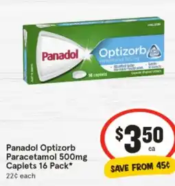 IGA Panadol optizorb paracetamol offer