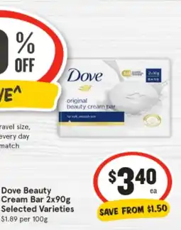 IGA Dove beauty cream bar offer