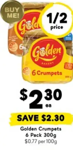 Drakes Golden crumpets offer