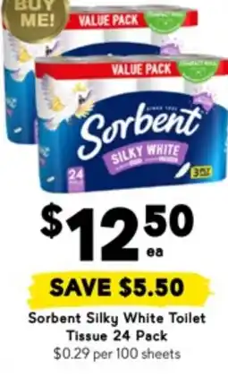 Drakes Sorbent silky white toilet tissue offer