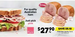 Drakes Primo ham leg ezy carve offer