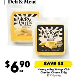 Drakes Mersey valley vintage club cheddar cheese offer