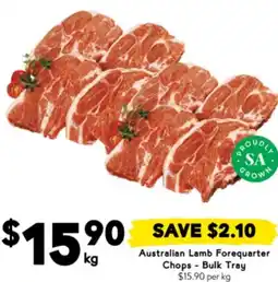 Drakes Australian lamb forequarter chops offer