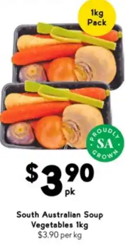Drakes South australian soup vegetables offer