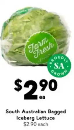 Drakes South australian bagged iceberg lettuce offer