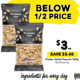Drakes Drakes salted peanuts offer