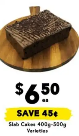 Drakes Slab cakes offer